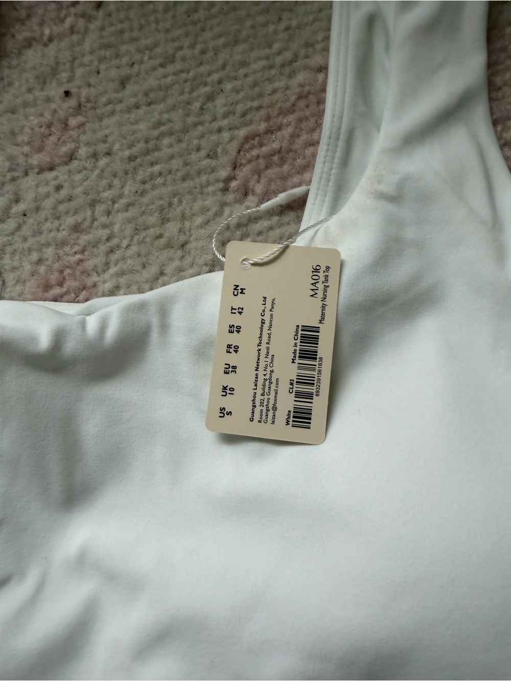 Momanda workout nursing tanks/bras— White, Lavender, Light Blue - Picture 3 of 4